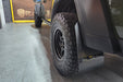 Rally Armor 19-23 Jeep JT Gladiator Mojave/Rubicon Black Mud Flap w/ Grey LogoRally Armor