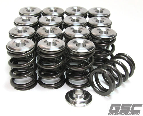 For 3SGTE - GSC P-D Cylindrical Valve Spring w/Ti Retainer Shimless/Shim-overGSC Power Division