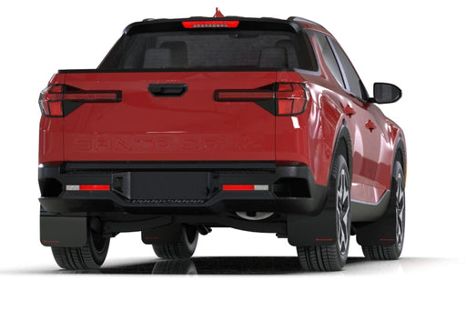 Rally Armor 2022 Hyundai Santa Cruz Black UR Mud Flap w/ Red LogoRally Armor