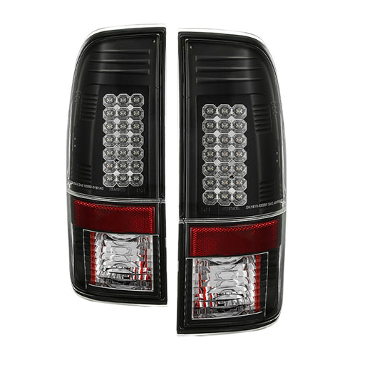 Spyder Ford Super Duty 08-15 LED Tail Lights Black ALT-YD-FS07-LED-BKSPYDER