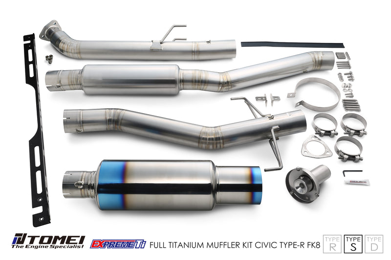 Tomei Expreme Titanium Exhaust System Type-S for 2017+ Honda Civic Type R FK8Tomei USA
