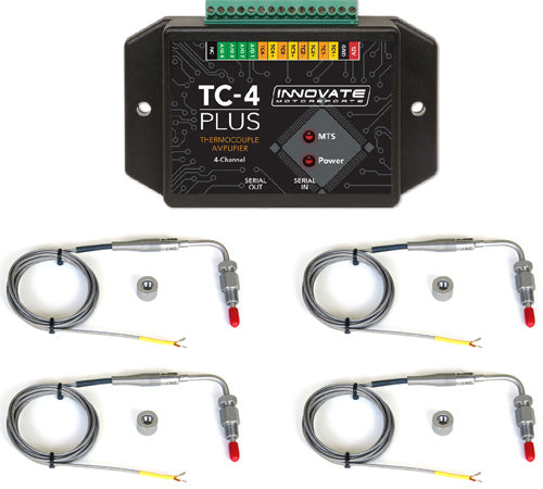 Innovate Motorsports TC-4 PLUS 4-Channel EGT Kit incl. 4 EGT Probe Type KInnovate Motorsports