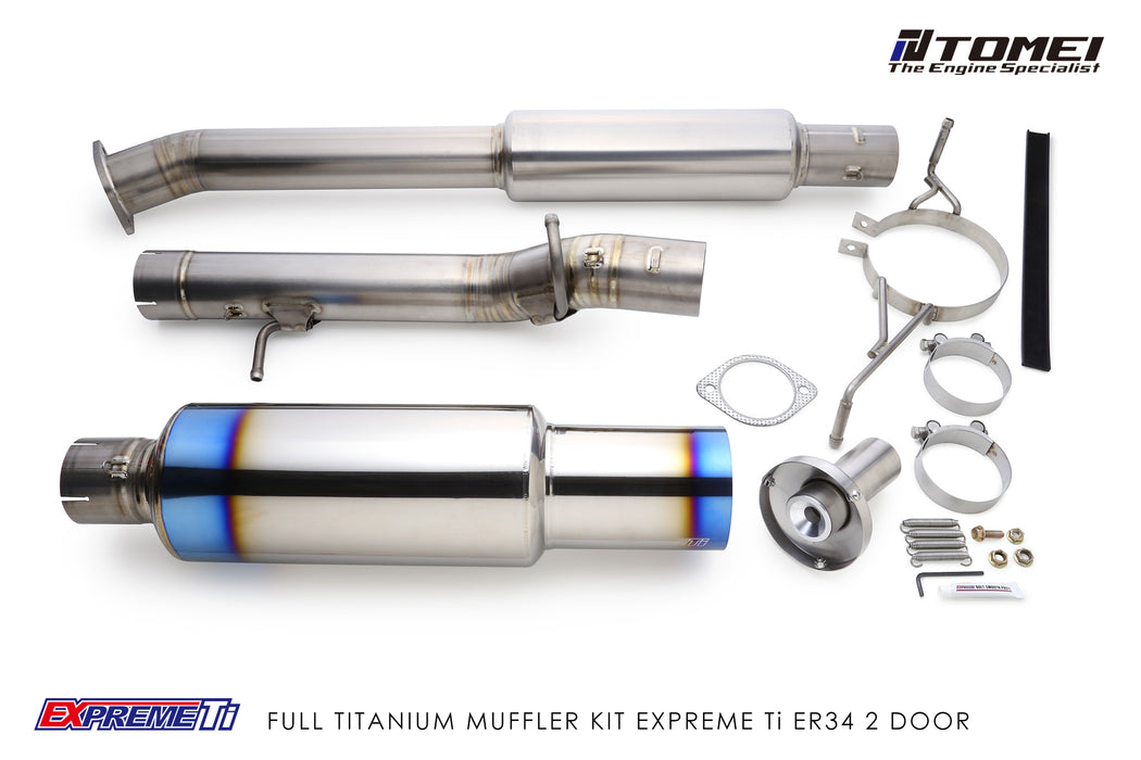 Tomei Expreme Titanium Exhaust System for Nissan Skyline ER34 25GT Turbo 2 door