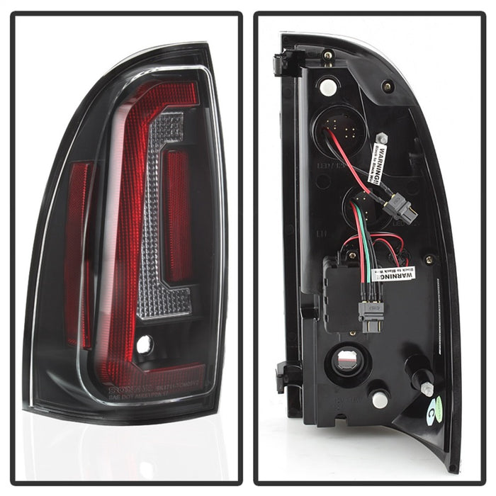 Spyder 05-15 Toyota Tacoma LED Tail Lights (Not Compatible w/OEM LEDS) - Black ALT-YD-TT05V2-LB-BKSPYDER