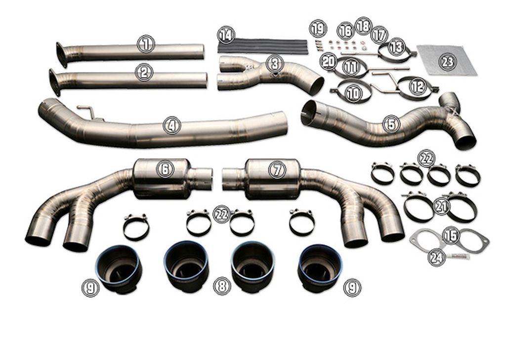 Tomei Exhaust Repair Part Muffler RH #7 For GTR R35 - TB6070-NS01A