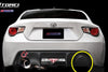 Tomei Carbon Rear Bumper Exhaust Cover For 2013+ Subaru BRZ Passenger Side RH