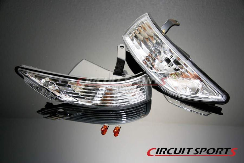 Circuit Sports Clear Front Corner lights set for 89-94 Nissan Silvia S13 JDM Front BumperCircuit Sports