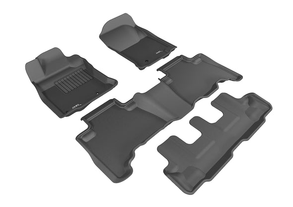 3D Floor Mat For TOYOTA 4RUNNER 2013-2022 KAGU BLACK R1 R2 R3 (POST)