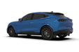 Rally Armor 21-23 Ford Mustang Mach-E Black UR Mud Flap w/ Light Blue LogoRally Armor