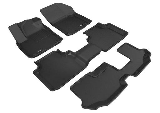 3D Floor Mat For VOLKSWAGEN ATLAS 7-SEAT 2018-2022 KAGU BLACK R1 R2 R33D MAXpider