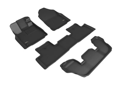 3D Floor Mat For ACURA MDX 2022 KAGU BLACK R1 R2 R3