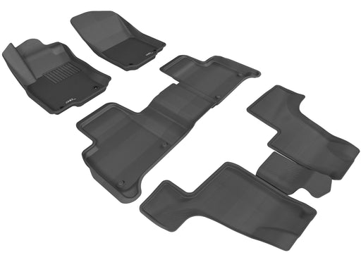 3D Floor Mat For MERCEDES-BENZ AMG GLS63 SUV (X166) 2017-19 KAGU BLACK R1 R2 R33D MAXpider