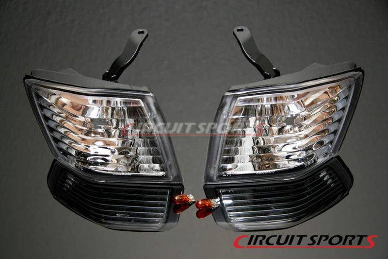 Circuit Sports Clear Front Corner Lights set for 97-98 Nissan S14 Kouki JDM Front BumperCircuit Sports