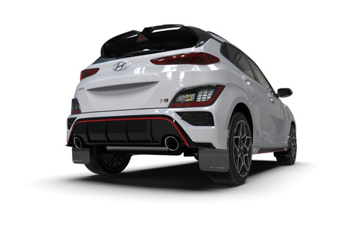 Rally Armor 2022 Hyundai Kona N Black UR Mud Flap w/ Grey LogoRally Armor