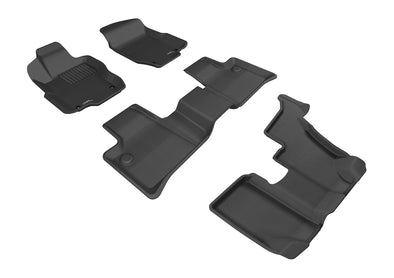 3D Floor Mat For MERCEDES-BENZ GL-CLASS (X164) 2007-2012 KAGU BLACK R1 R2 R3