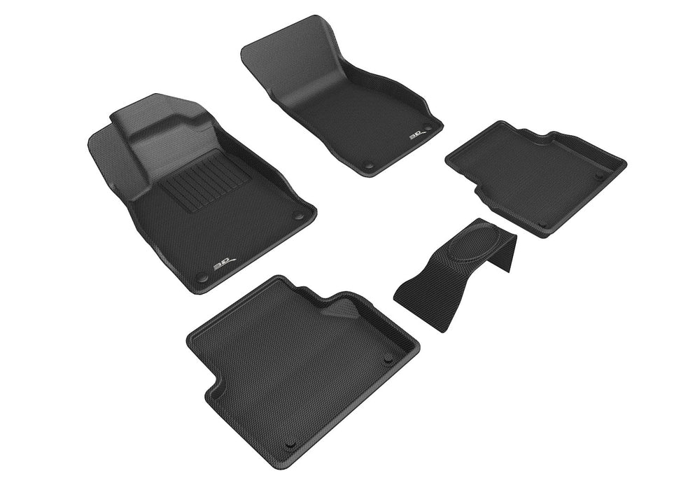 3D Floor Mat For AUDI A6/A7 2019-21 / A6 ALLROAD / S7 2020-21 KAGU BLACK R1 R2