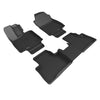 3D Floor Mat For LEXUS NX 2022-2023 5 SEAT GASOLINE KAGU BLACK R1 R2