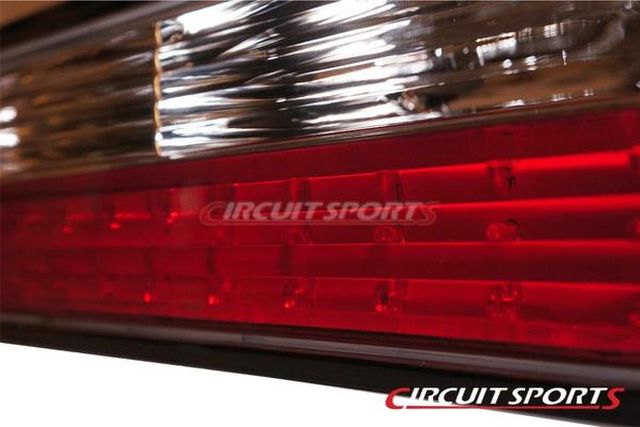 Circuit Sports Rear Clear Tail Light Kit Bulb Type for 89-94 Nissan S13 CoupeCircuit Sports