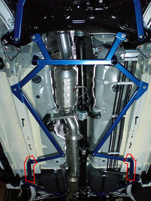 Cusco Power Brace, Floor Rear Side, for 2007-16 Mitsubishi EVO 10 CZ4A