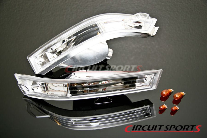 Circuit Sports Clear Front Turn Signal Light set 97-98 Nissan S14 Kouki JDM Front BumperCircuit Sports