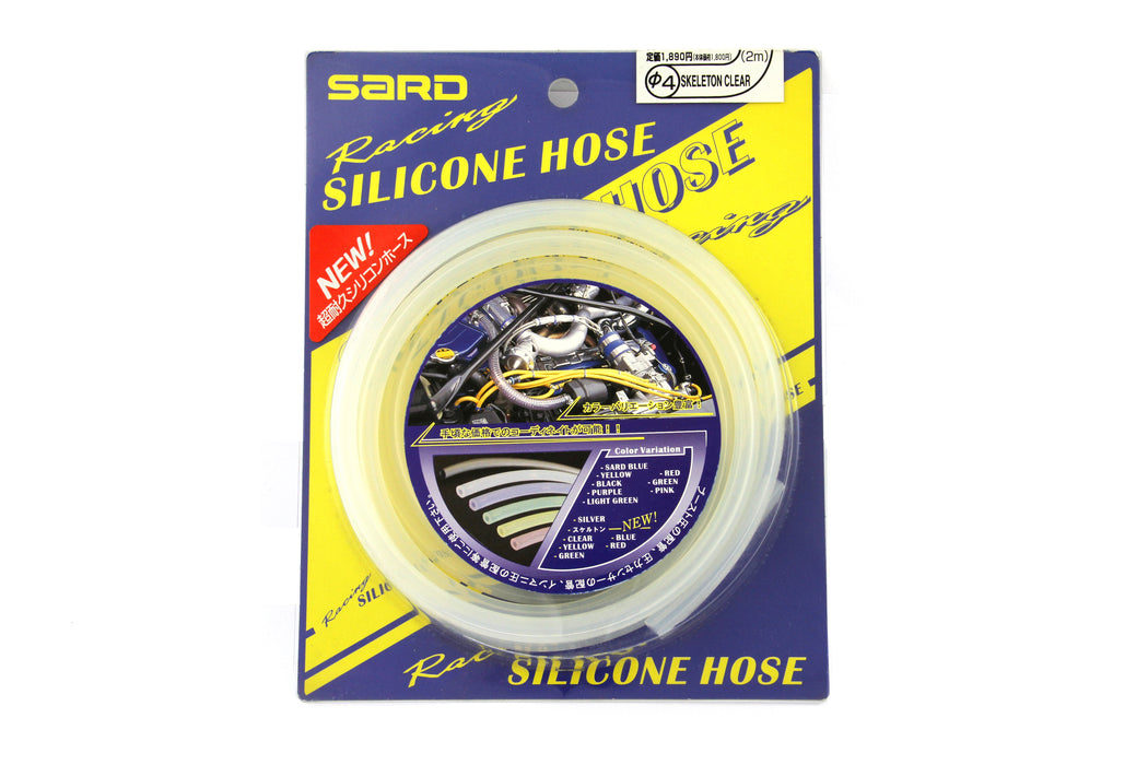 SARD Silicone Hose Skeleton Clear 4mm x 2m - 75171SARD