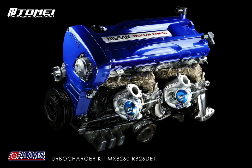 Tomei ARMS MX8260 J/B Turbo Kit For Nissan GTR BNR32, BCNR33, BNR34 RB26DETTTomei USA