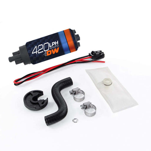 Deatschwerks DW420 Series 420lph In-Tank Fuel Pump w/ Install Kit For 85-97 Ford MustangDeatschWerks