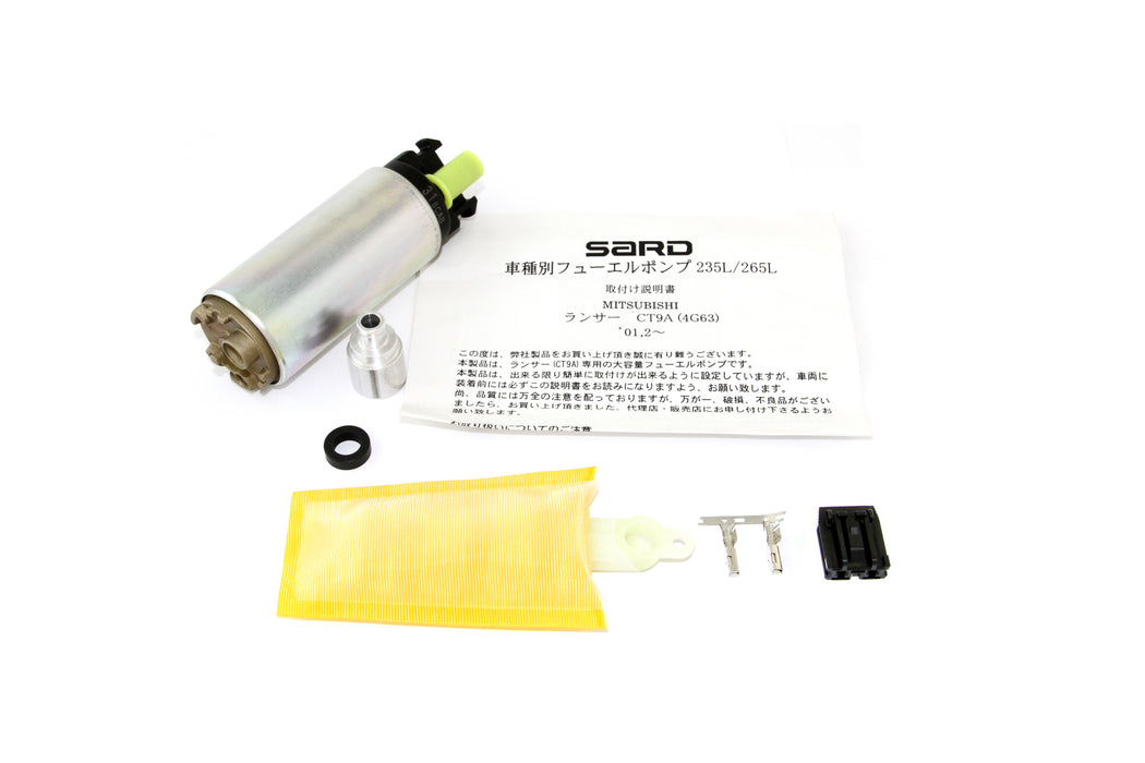 SARD High Performance Fuel Pump 265 L/h For Mitsubishi Lancer Evo. 7 8 9SARD