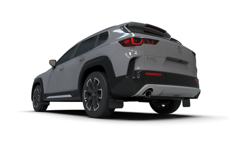 Rally Armor - 2024 Mazda CX-50 Black UR Mud Flap W/White Logo (Will Not Fit CX-5)Rally Armor